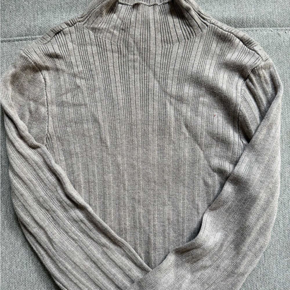 House of Harlow 1960 Gray Ribbed Bodysuit